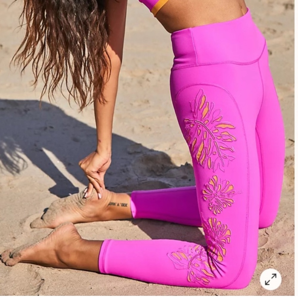 Free People Palm Springs Legging Pink Orange